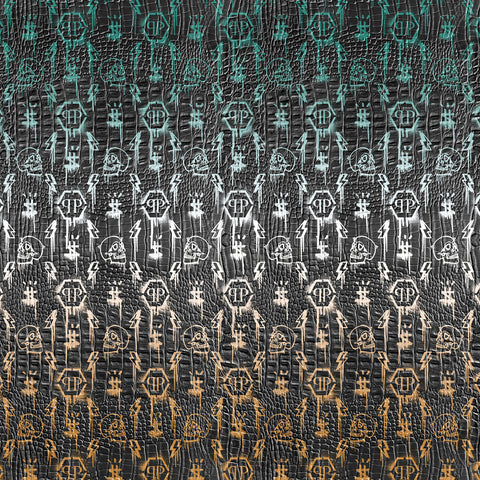 Z8097 Philipp Plein Black Silver Panel