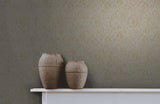 DS934326-16 Butterfly Barocco Cream Gold Off-white Wallpaper