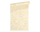 DS934326-16 Butterfly Barocco Cream Gold Off-white Wallpaper