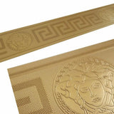 93522-2 Medusa Greek Key Gold Border