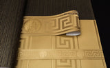 93522-2 Medusa Greek Key Gold Border