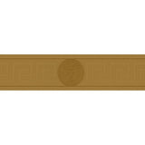 93522-2 Medusa Greek Key Gold Border