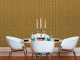 93523-2 Solea Gold Satin Greek Wallpaper