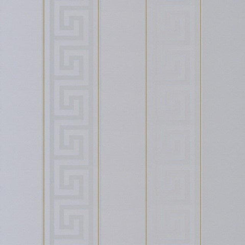93524-5 Greek Silver Gold Wallpaper