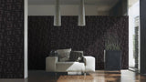 96236-3 Gray Grey Charcoal Black Greek Key Wallpaper