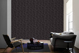 96236-3 Gray Grey Charcoal Black Greek Key Wallpaper