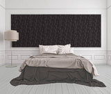 96236-3 Gray Grey Charcoal Black Greek Key Wallpaper