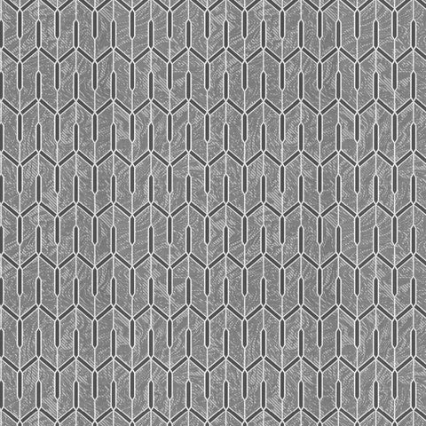 DZ4483501 Geometric Charcoal Gray Wallpaper