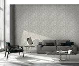 Z21843 Taupe Gray hexagon Wallpaper