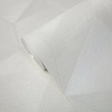 Z21844 White Hexagon 3d Wallpaper