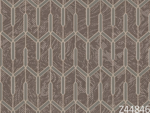 Z44846 Geometric Gray Gold Wallpaper