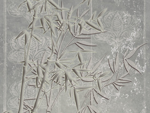 Z6470 Elie Saab Floral gray tap Panel