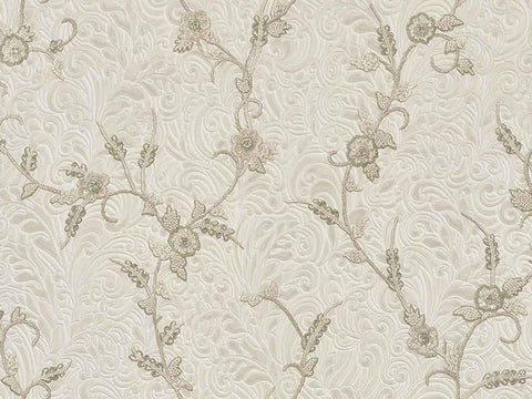 Z64810 Floral Beige Gray Green Gold wallpaper
