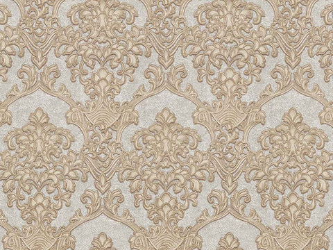 Z64837 Damascus Beige Brown Metallic Silver wallpaper