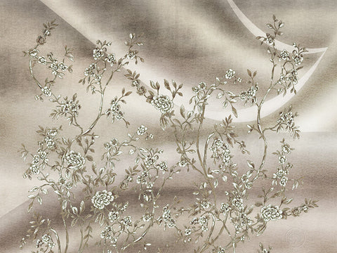 Z64870 Elie Saab Floral beige Panel