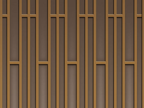 Z64886 Elie Saab Geometric Bronze Brown Metallic Panel