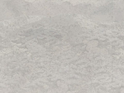 Z64893 Elie Saab Figured  Gray Panel