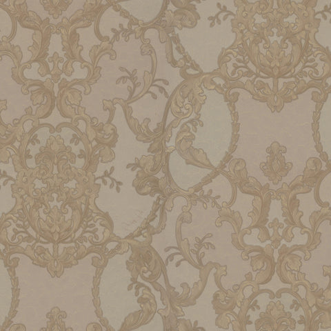 Z80037 Damascus taupe tan Wallpaper