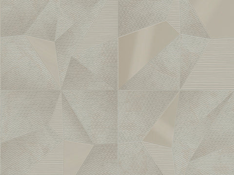 Z90027 LAMBORGHINI Geometric Triangles Cream Beige Wallpaper