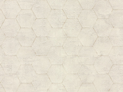 Z90046 LAMBORGHINI Hexagon Geometric Cream Wallpaper