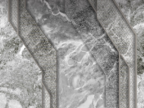 Z90060 LAMBORGHINI Geometric Abstract Gray Panel