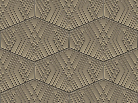 Z90076 LAMBORGHINI Geometric Cream Metallic Panel