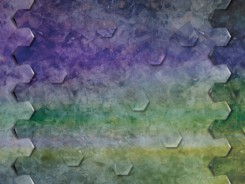 Z90077 LAMBORGHINI Geometric Purple Green Abstract Panel