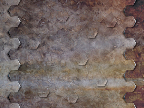 Z90079 LAMBORGHINI Geometric Brown Abstract Panel