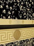 93522-2 Medusa Greek Key Gold Border
