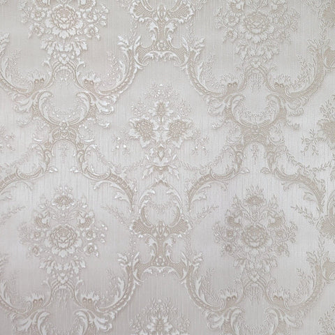 Z66839 Victorian damask faux silk fabric Wallpaper
