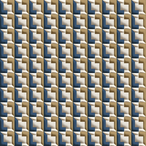 Z10143 Trussardi Geometric Wallpaper 