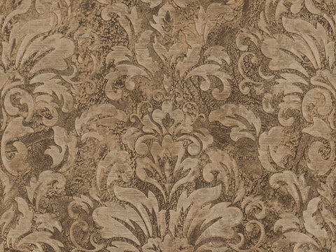 Z10915 Zambaiti Damascus textured brown Wallpaper