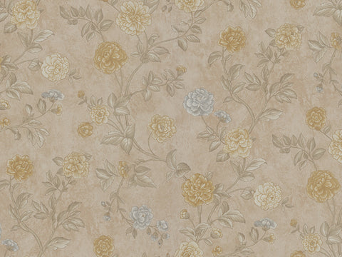 Z66803 Satin Flowers beige Wallpaper