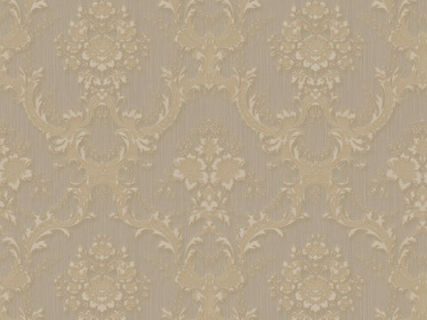 Z66837 Victorian damask faux silk fabric Wallpaper