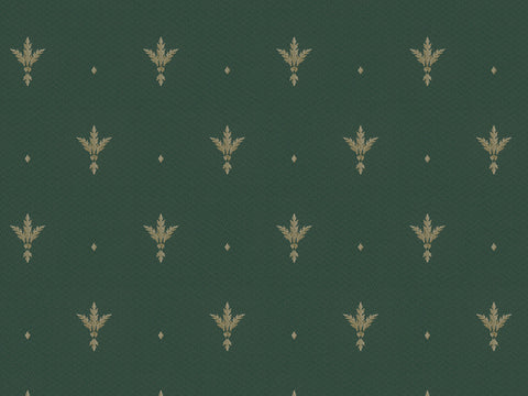 Z66851 Green All over Satin Flowers wallpaper