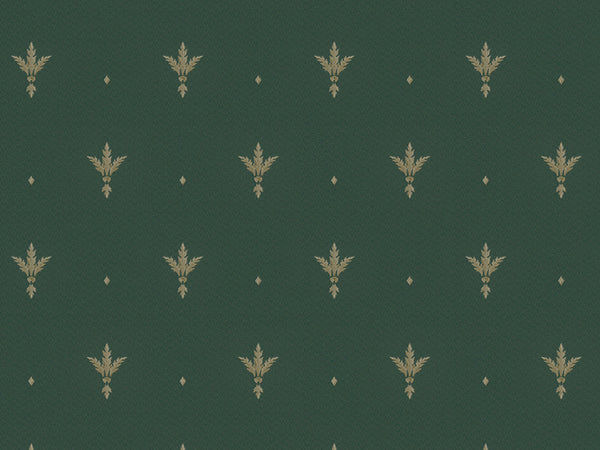 Z66851 Green All over Satin Flowers wallpaper – Desavy