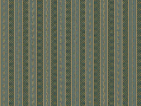 Z66852 Green Stripe Satin Flowers wallpaper