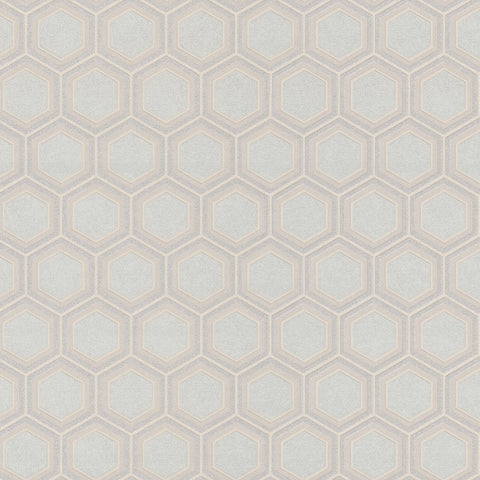 Z76010 Geometric Hexagon beige Wallpaper