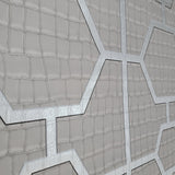 Z80026 Geo Hexagon matt gray silver Wallpaper