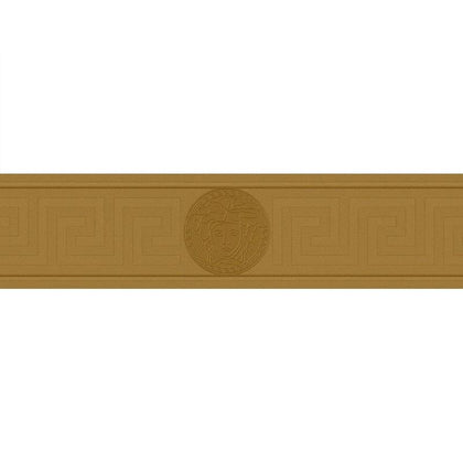 93522-2 Medusa Greek Key Gold Border