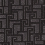 96236-3 Gray Grey Charcoal Black Greek Key Wallpaper