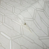 DZ4483801 Off White Geometric Wallpaper