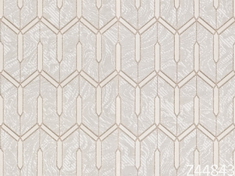 Z44843 Gray cream rose gold Geometric Wallpaper