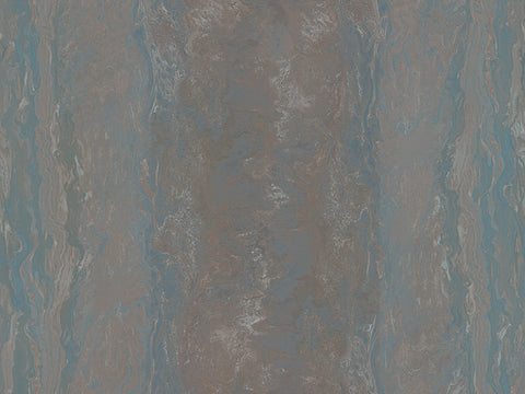 Z46009 Trussardi Brown Metallic Blue Silver Wallpaper