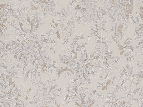 Z46050 Trussardi Floral Beige White Metallic Wallpaper