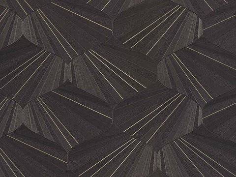 Z64841 Geometric black gold wallpaper