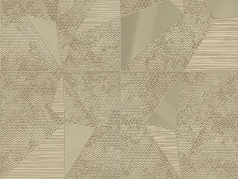 Z90024 LAMBORGHINI Geometric Triangles Beige Wallpaper
