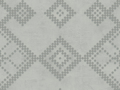 Z90039 LAMBORGHINI Geometric Gray Off White Wallpaper